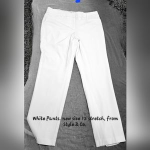 Sylish ladies' white pants from the trusted Style & Co.